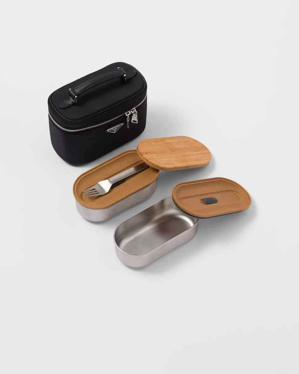 Store Prada Lunchbox-hülle Aus Re-nylon Schwarz