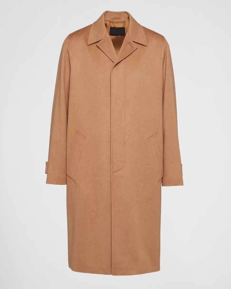 Fashion Prada Mantel Aus Kamelhaar Kamelbraun