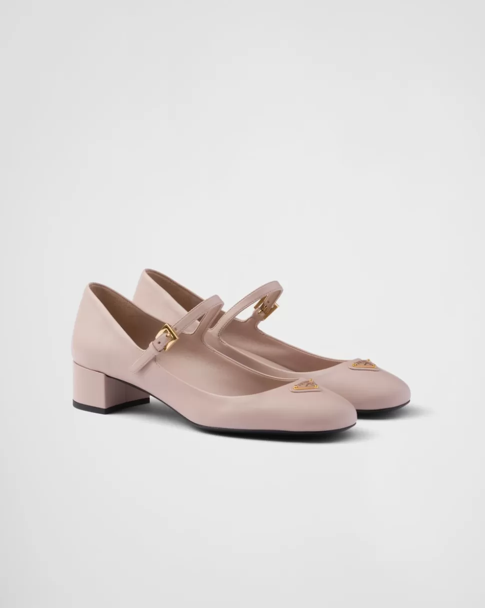 Sale Prada Mary-jane-pumps Aus Nappa-leder Schwarz