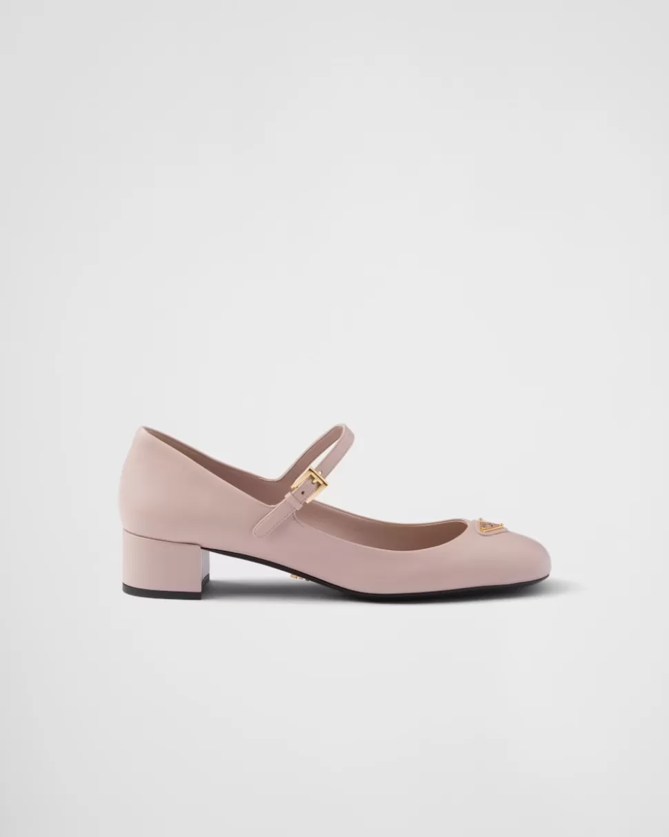Sale Prada Mary-jane-pumps Aus Nappa-leder Schwarz