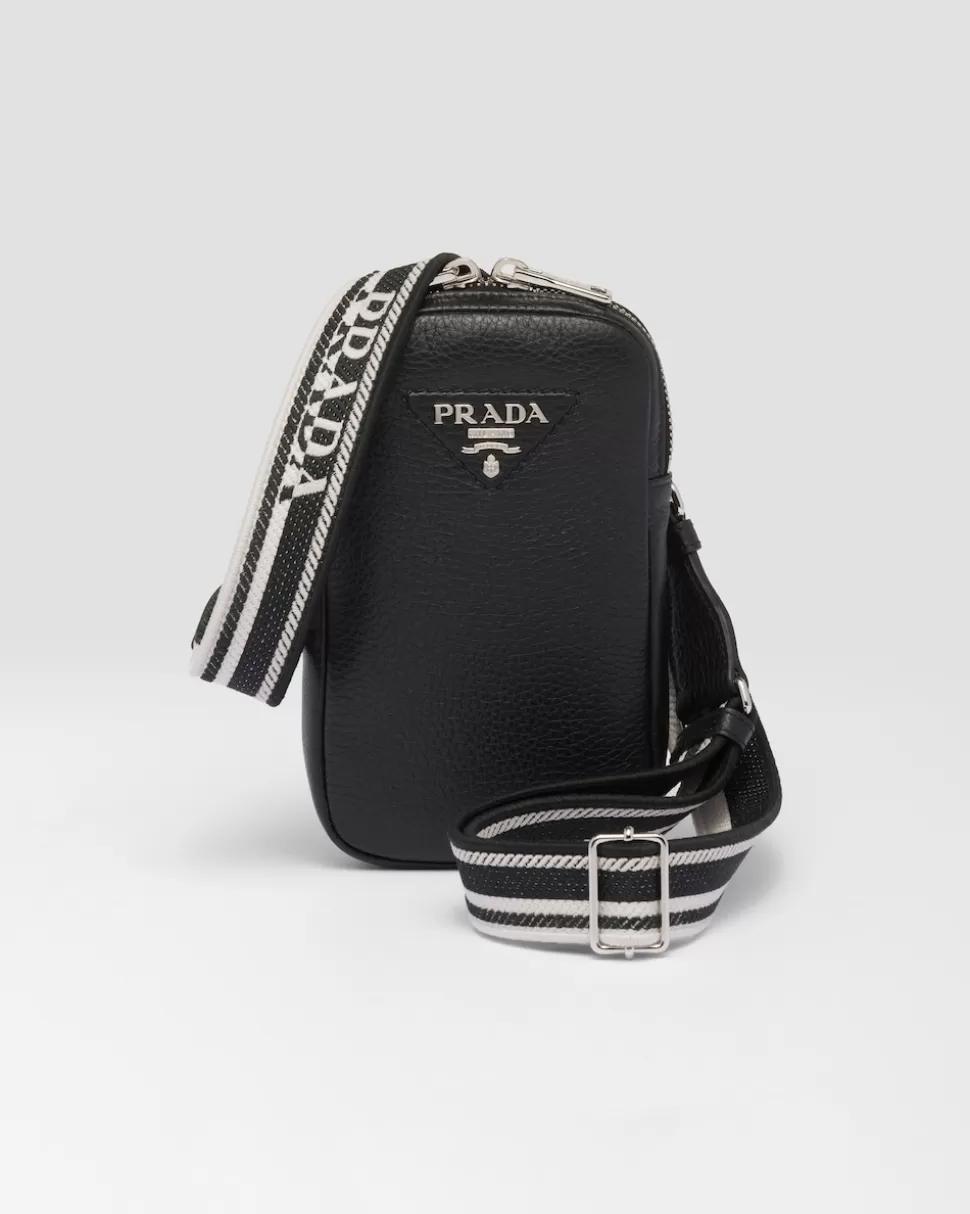 Cheap Prada Mini Bag Aus Leder Schwarz