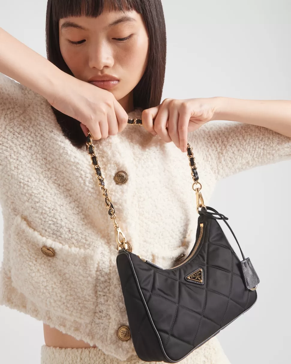 Discount Prada Mini Bag Aus Re-nylon Schwarz