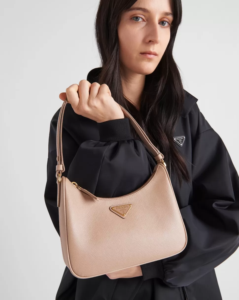 Store Prada Mini Bag Aus Saffiano-leder Welle