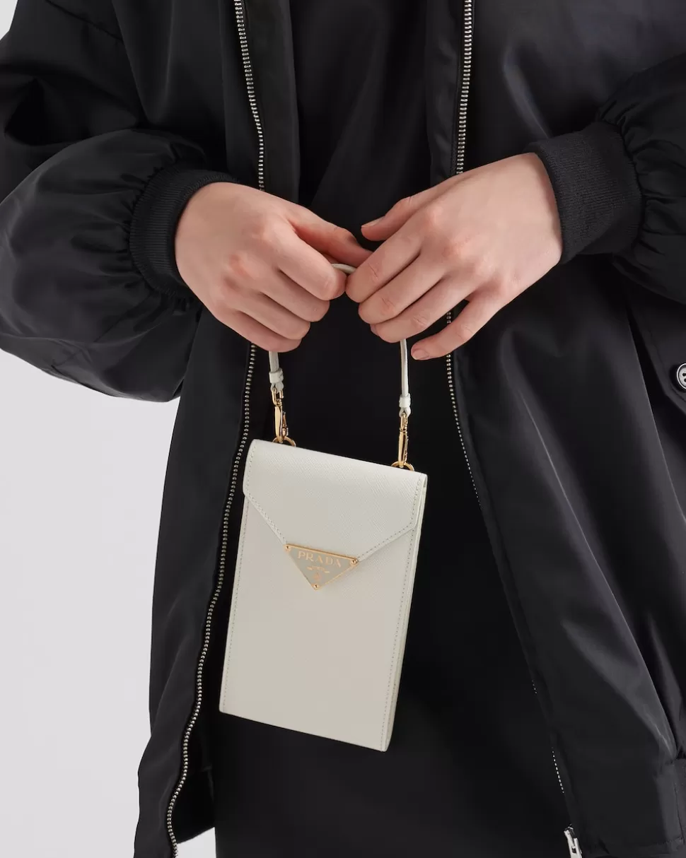 Discount Prada Mini Bag Aus Saffiano-leder Schwarz