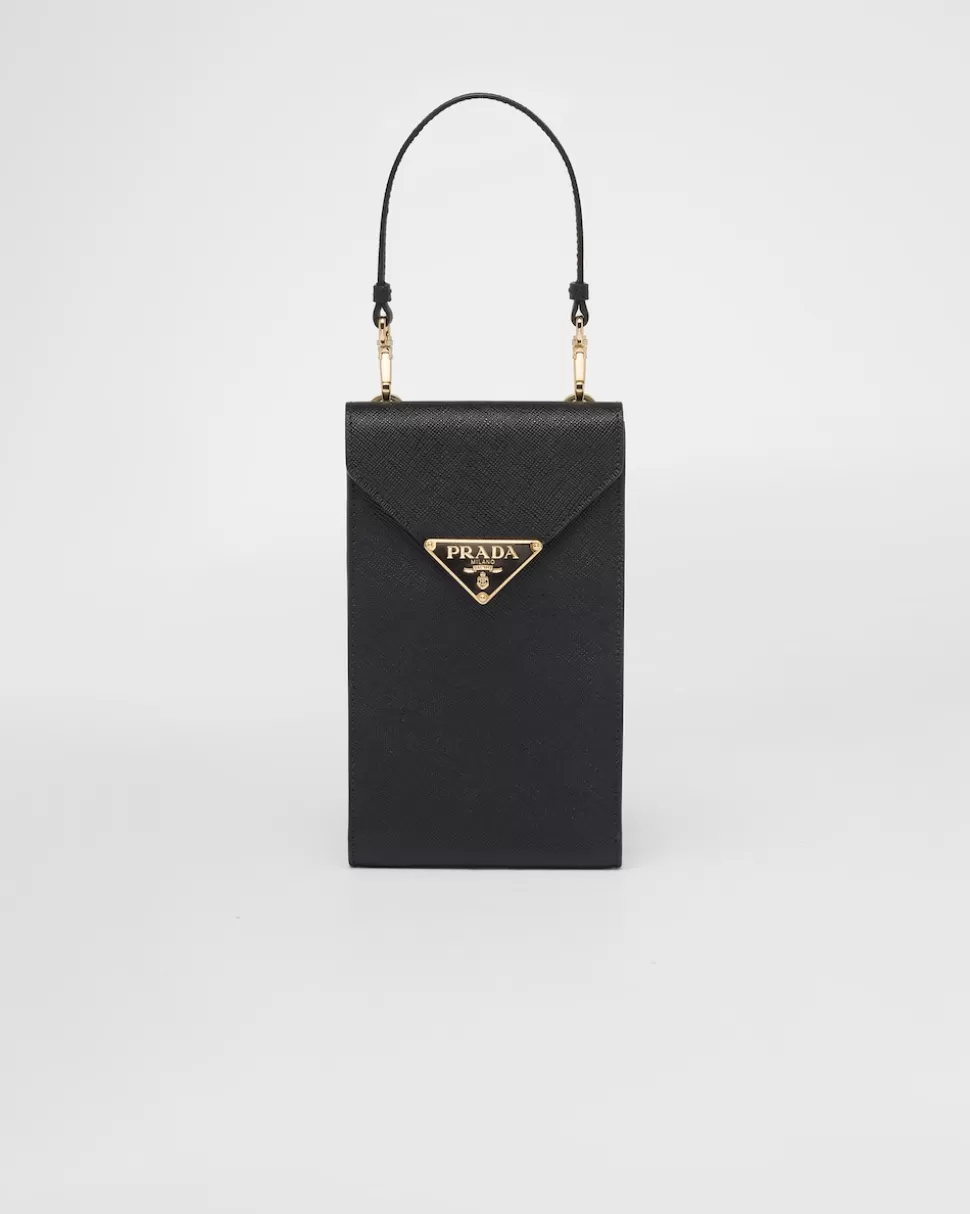 Cheap Prada Mini Bag Aus Saffiano-leder Schwarz