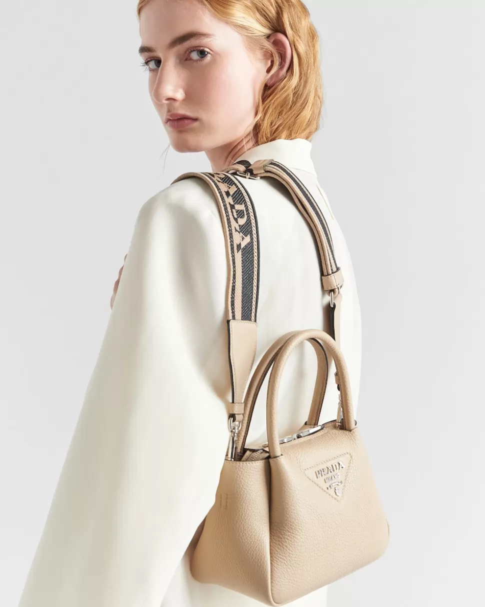 Clearance Prada Mini-handtasche Aus Leder Mit Reißverschluss Schwarz