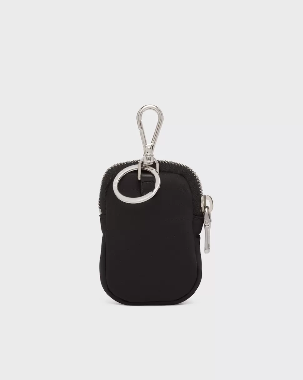 New Prada Mini-pouch Aus Re-nylon Schwarz