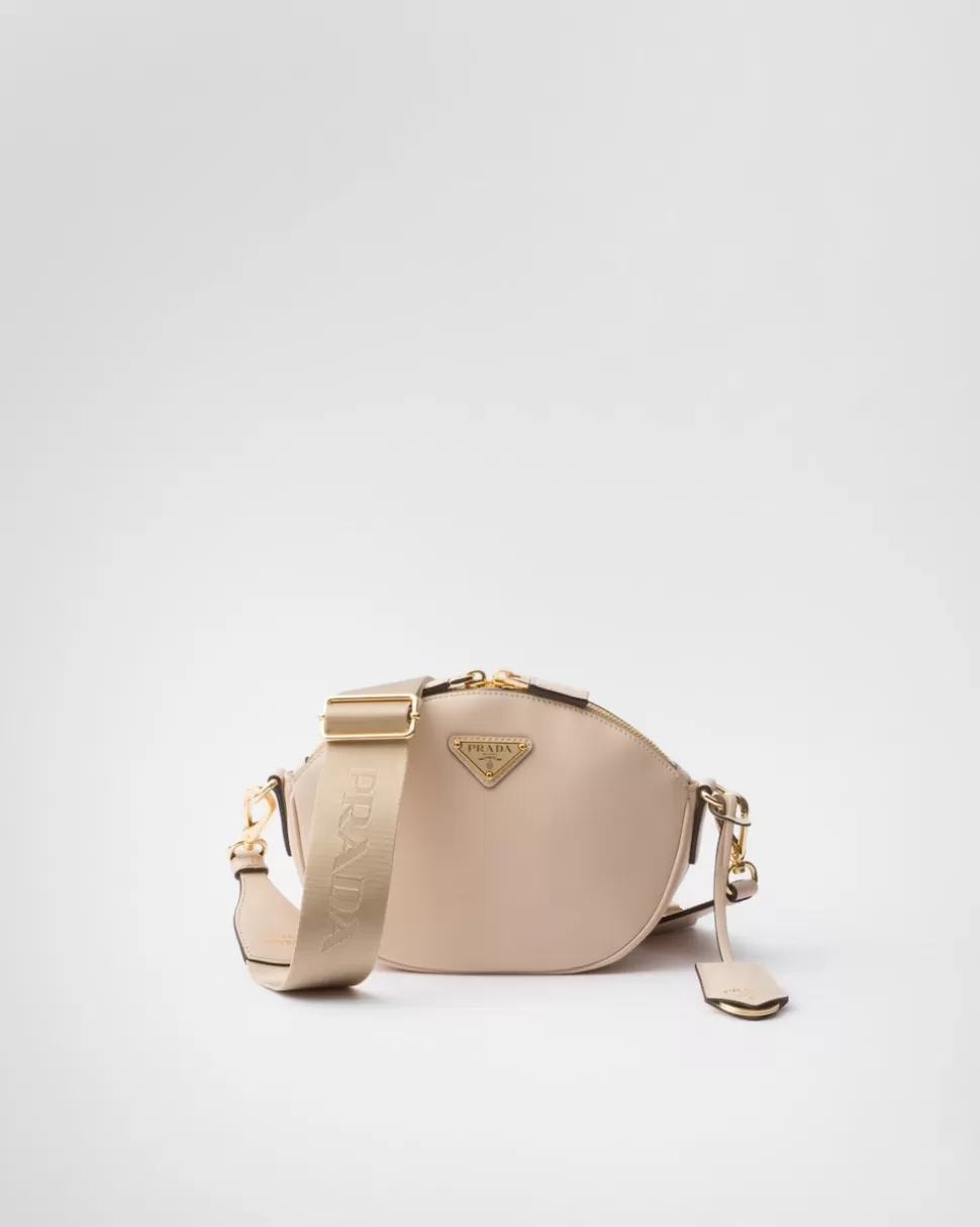 Clearance Prada Mini-schultertasche Aus Leder Schwarz
