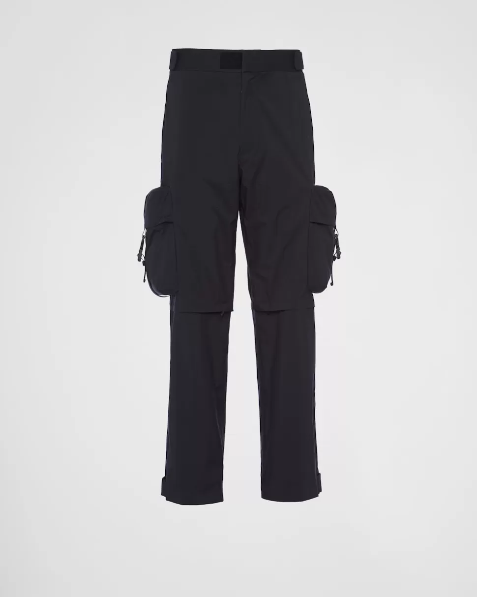 Sale Prada Modulare Hose Aus Funktionsgewebe Schwarz