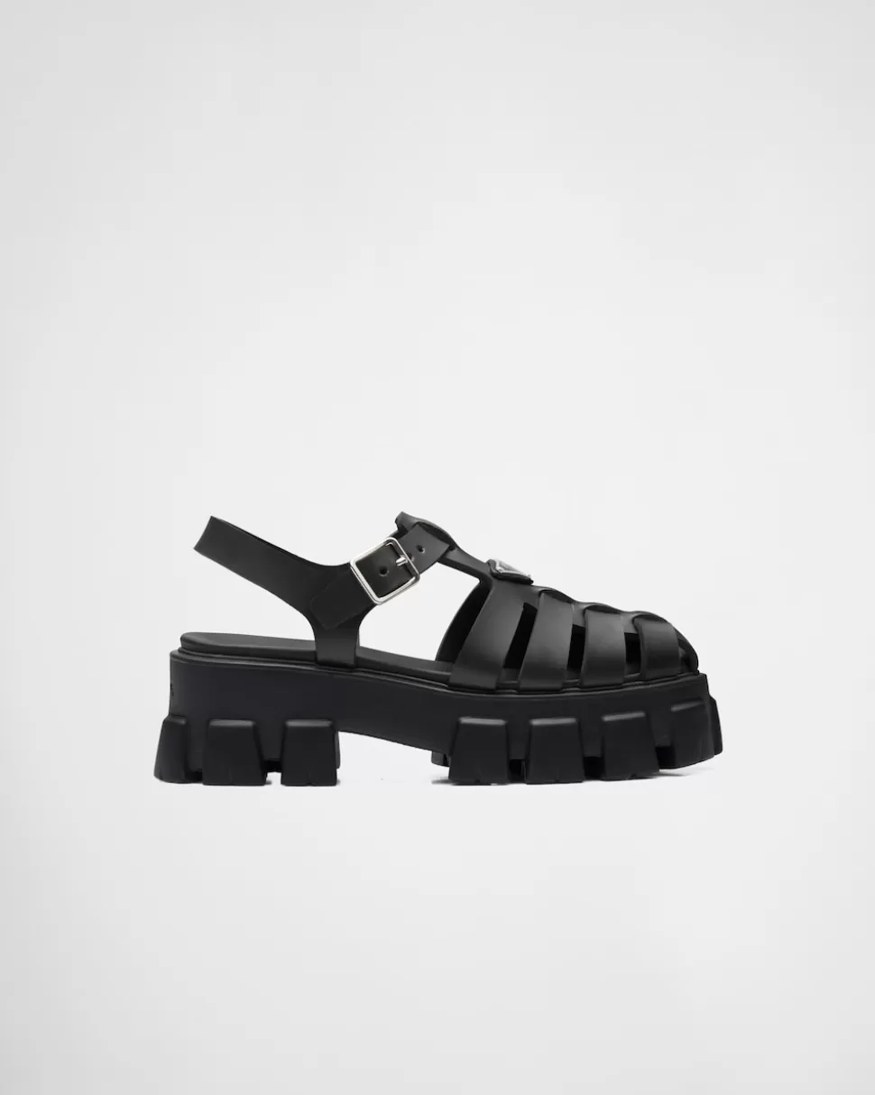 Hot Prada Monolith Sandalen Aus Schaumgummi Schwarz