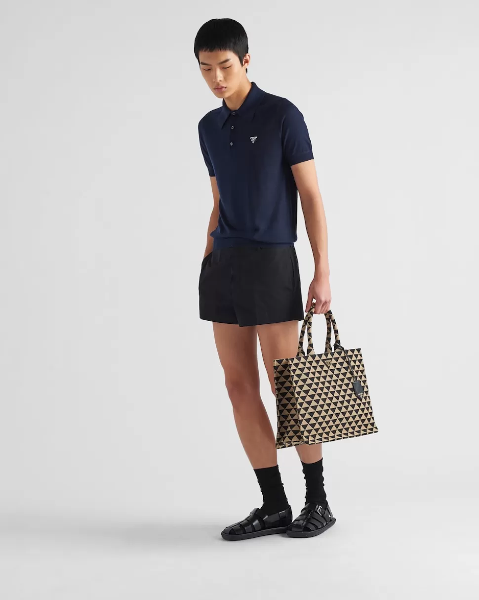 Hot Prada Poloshirt Aus Kaschmir Blau