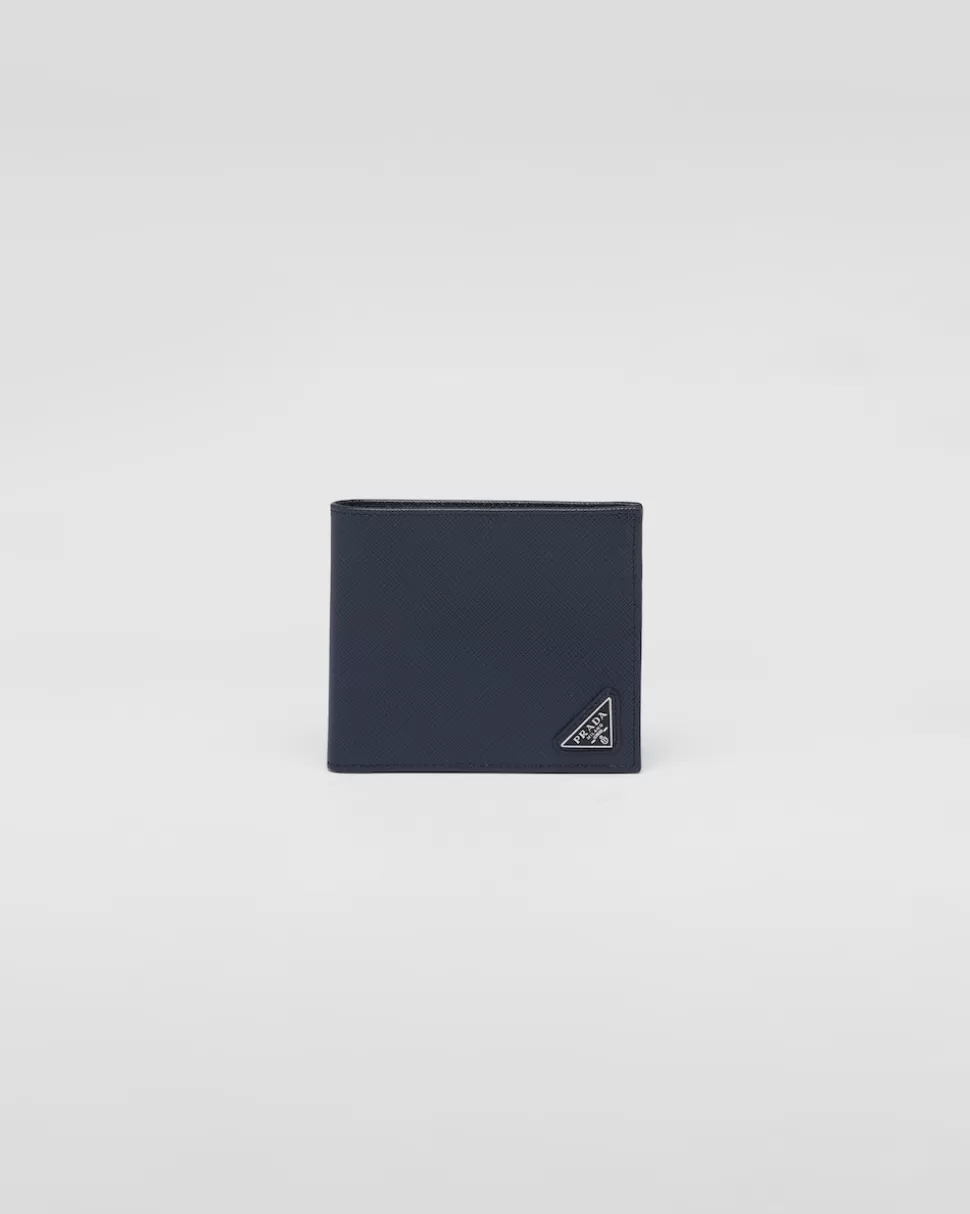 Discount Prada Portemonnaie Aus Leder Schwarz