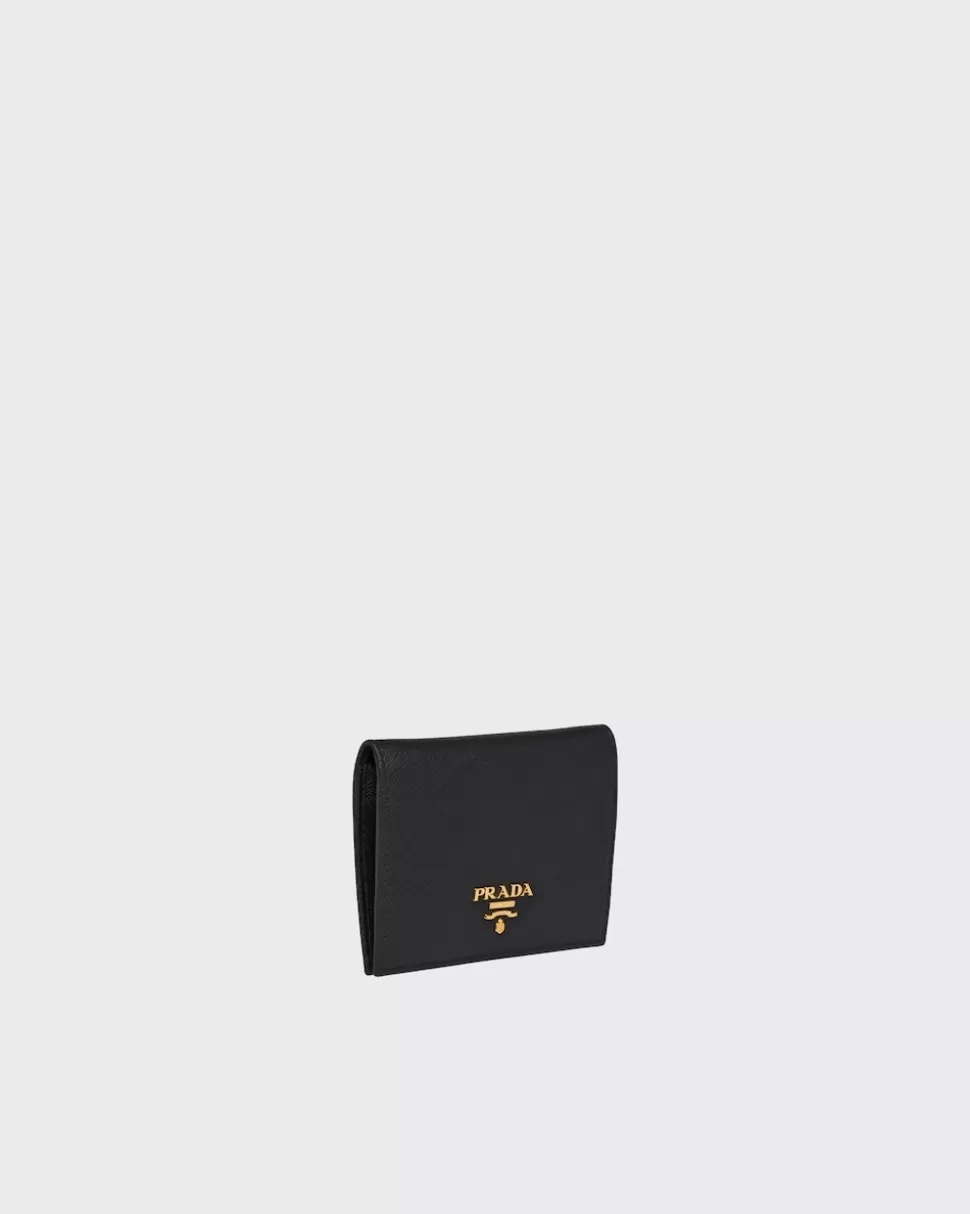 Flash Sale Prada Portemonnaie Aus Leder Schwarz
