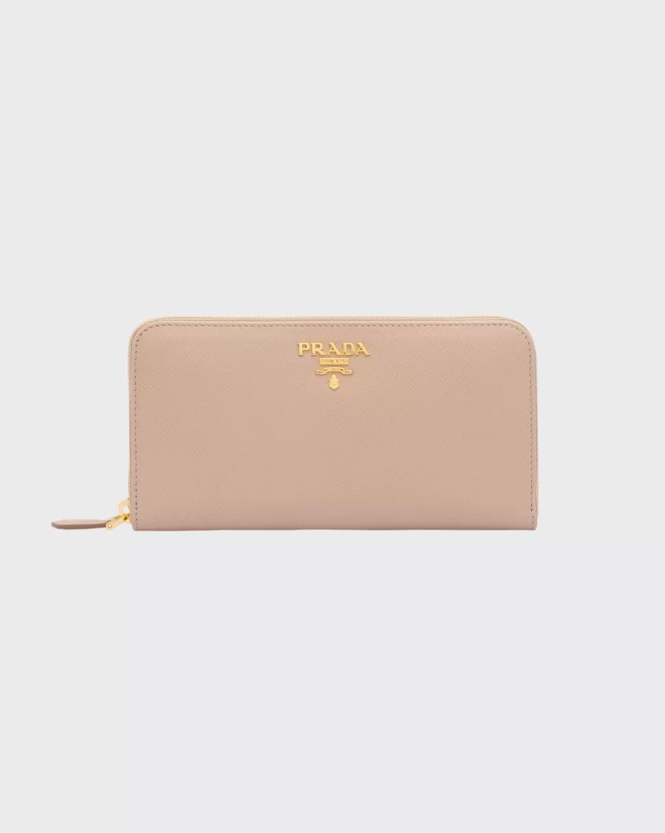Fashion Prada Portemonnaie Aus Leder Schwarz
