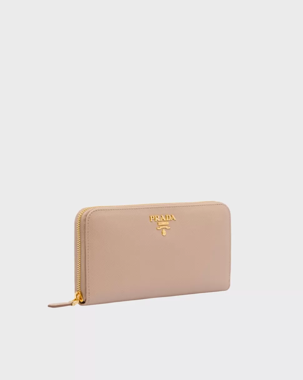 Fashion Prada Portemonnaie Aus Leder Schwarz
