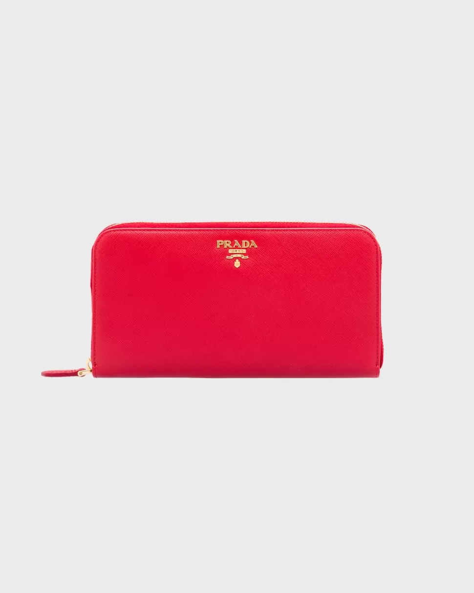 Cheap Prada Portemonnaie Aus Leder Schwarz