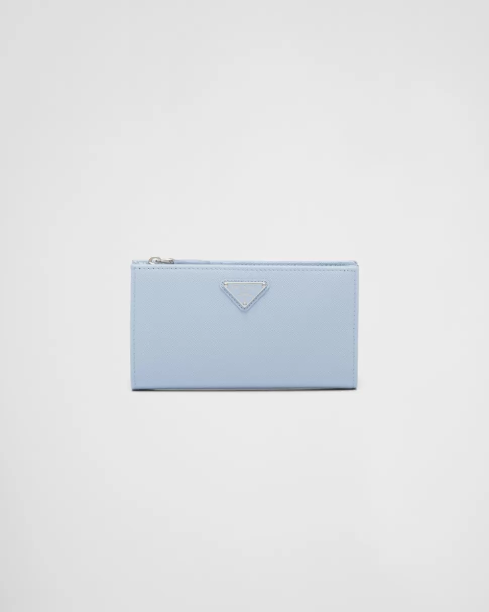 Clearance Prada Portemonnaie Aus Saffiano-leder Schwarz