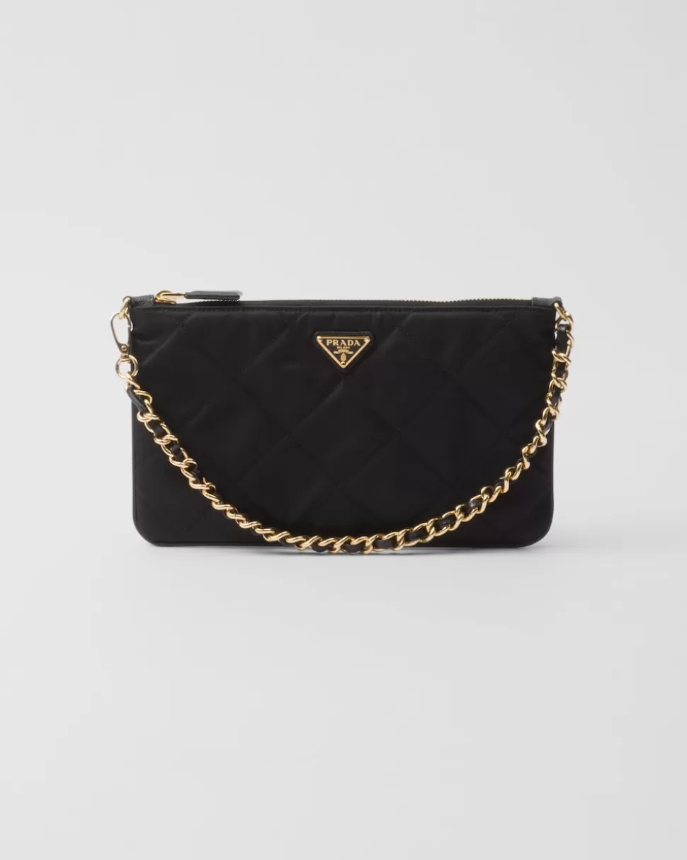 Fashion Prada Pouch Aus Re-nylon Schwarz