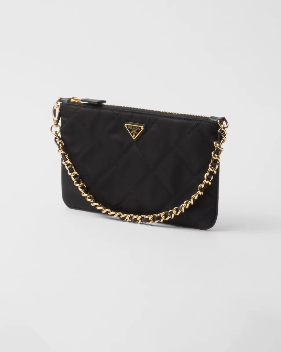 Fashion Prada Pouch Aus Re-nylon Schwarz