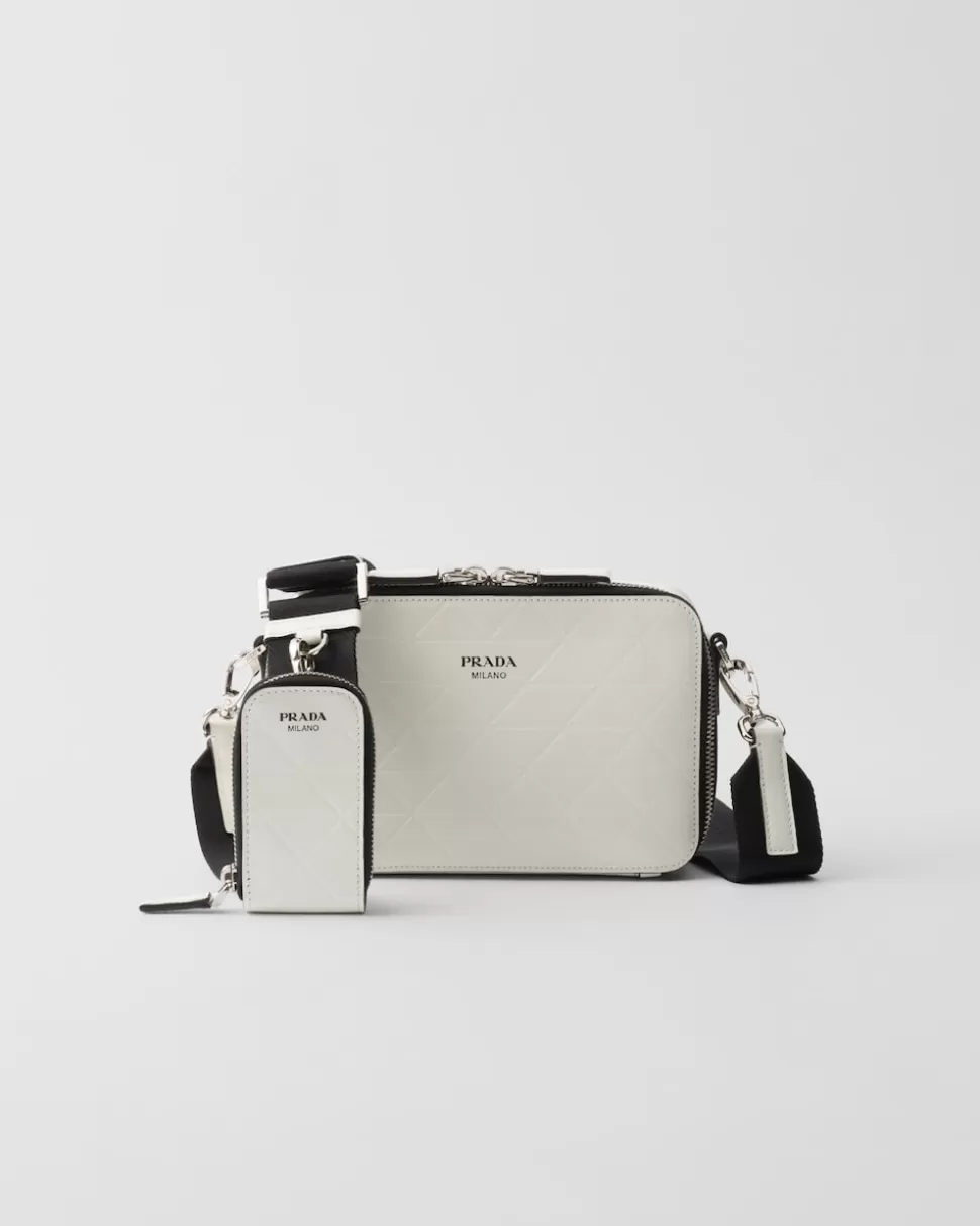 Outlet Prada Brique Tasche Aus Leder Schwarz
