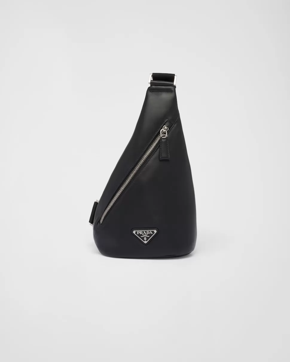 Shop Prada Cross Tasche Aus Leder Schwarz