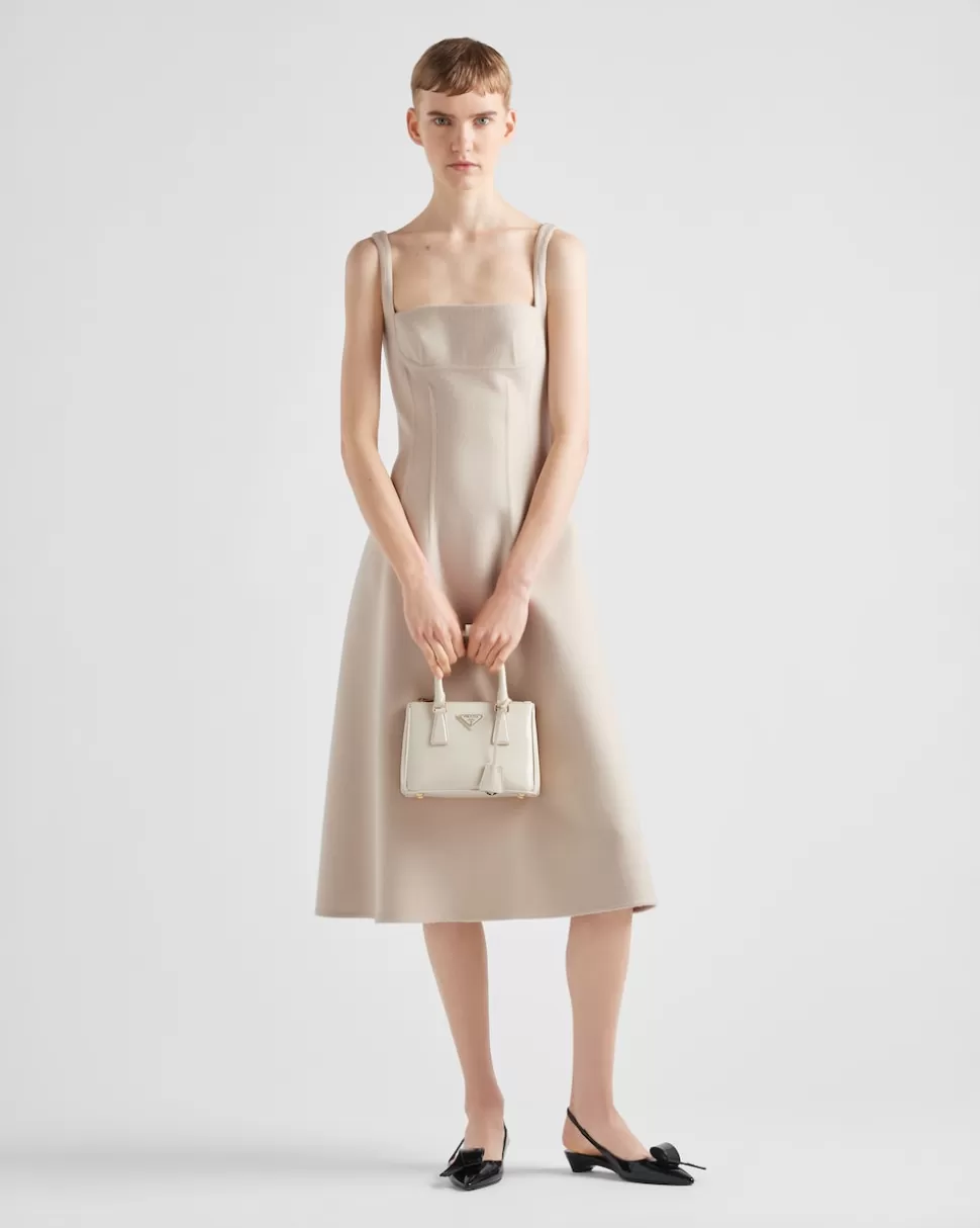 New Prada Galleria Mini Bag Aus Lackleder Elfenbein
