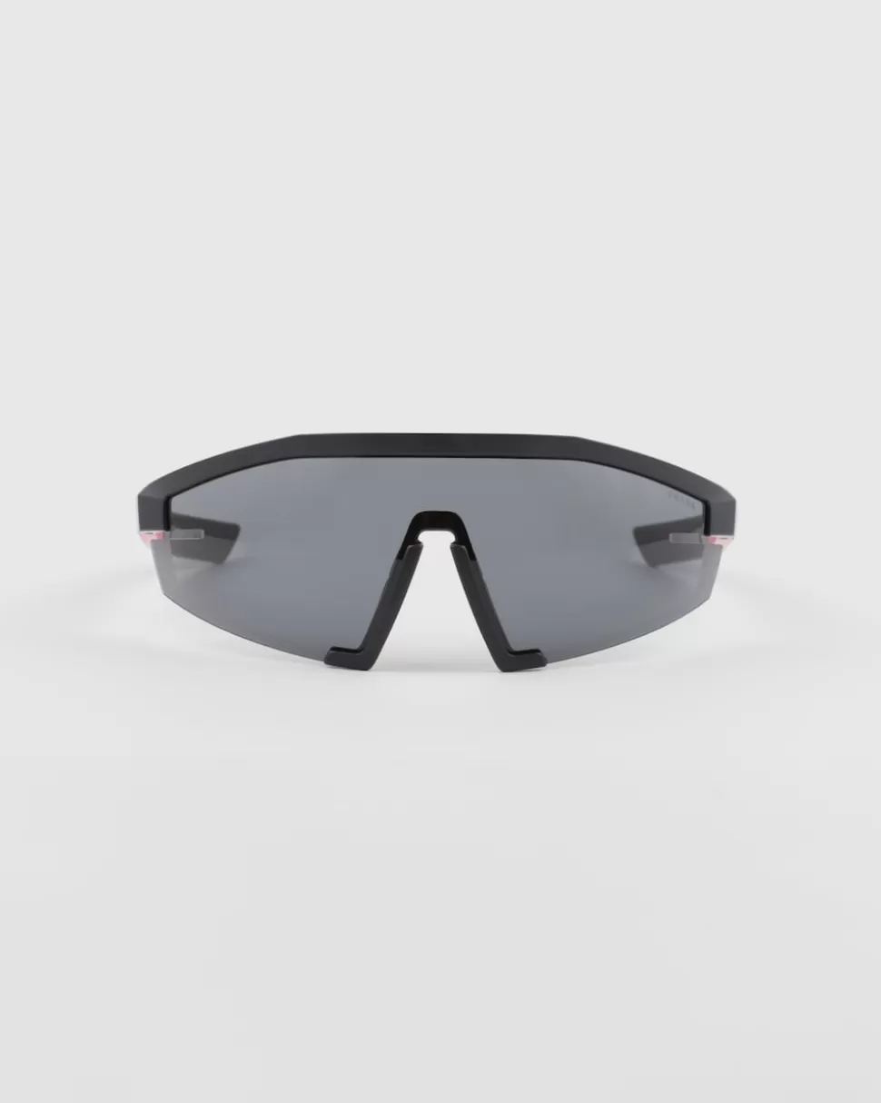 Outlet Prada Linea Rossa Impavid Sonnenbrille GläserInSchiefergrau