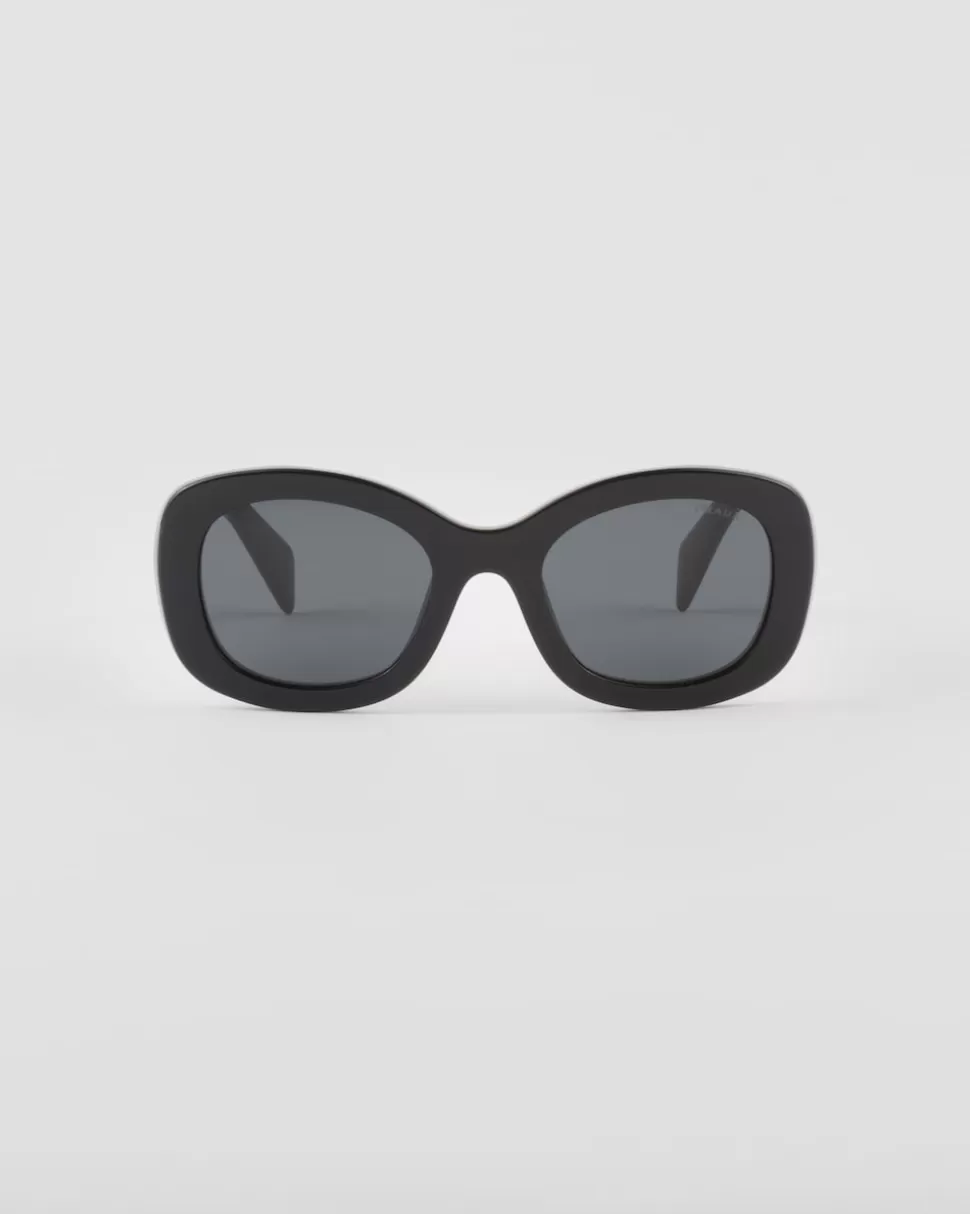 Flash Sale Prada Logo Sonnenbrille GläserInSchiefergrau