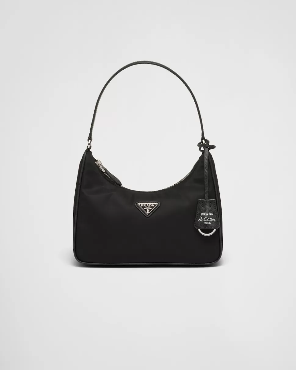 Shop Prada Re-edition 2005 Mini Bag Aus Re-nylon Schwarz
