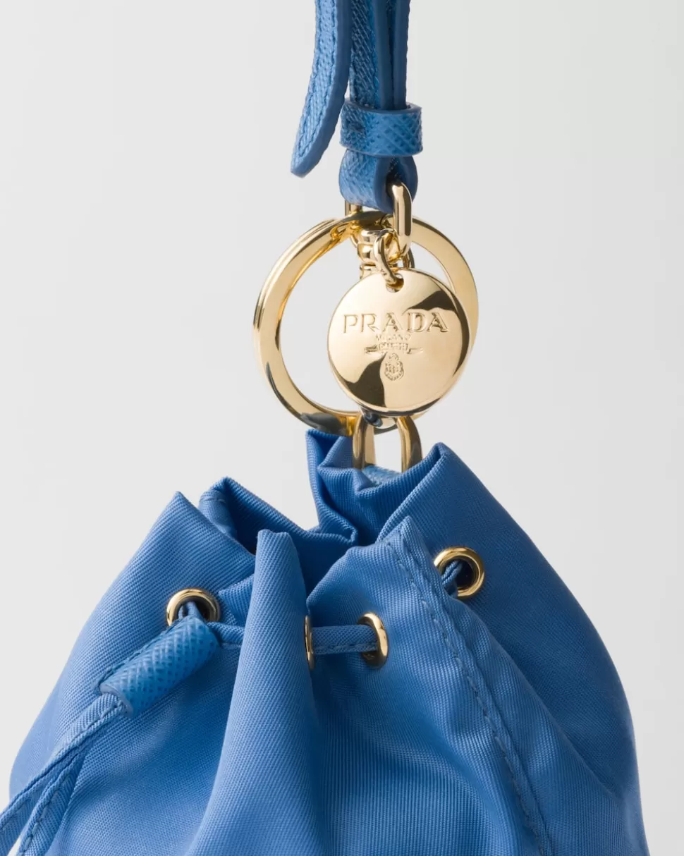New Prada Re-edition 1978 Mini-pouch Aus Re-nylon Blau