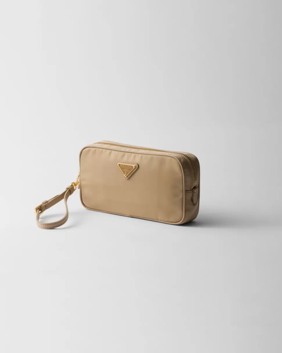 Flash Sale Prada Re-edition 1978 Pouch Aus Re-nylon Und Saffiano-leder Schwarz