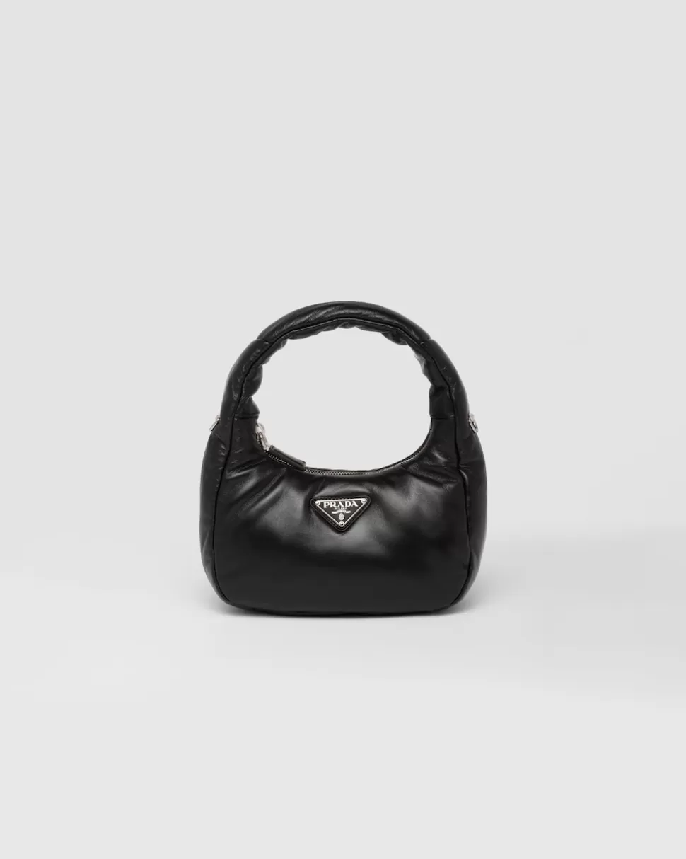 Hot Prada Soft Mini Bag Aus Gepolstertem Nappa-leder Schwarz
