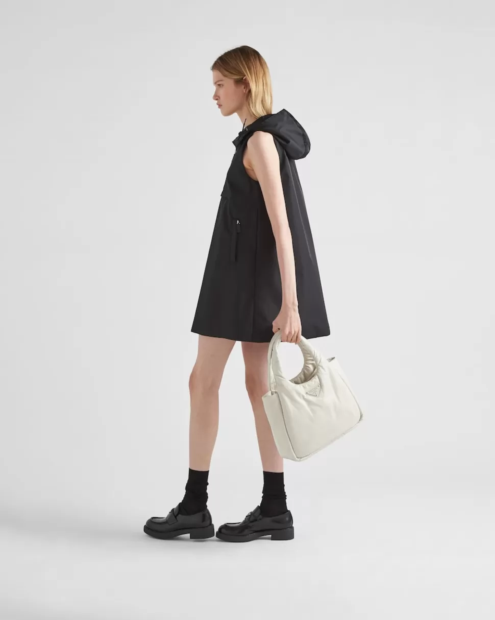 Discount Prada Soft Tote Bag Aus Gepolstertem Nappa-leder Schwarz