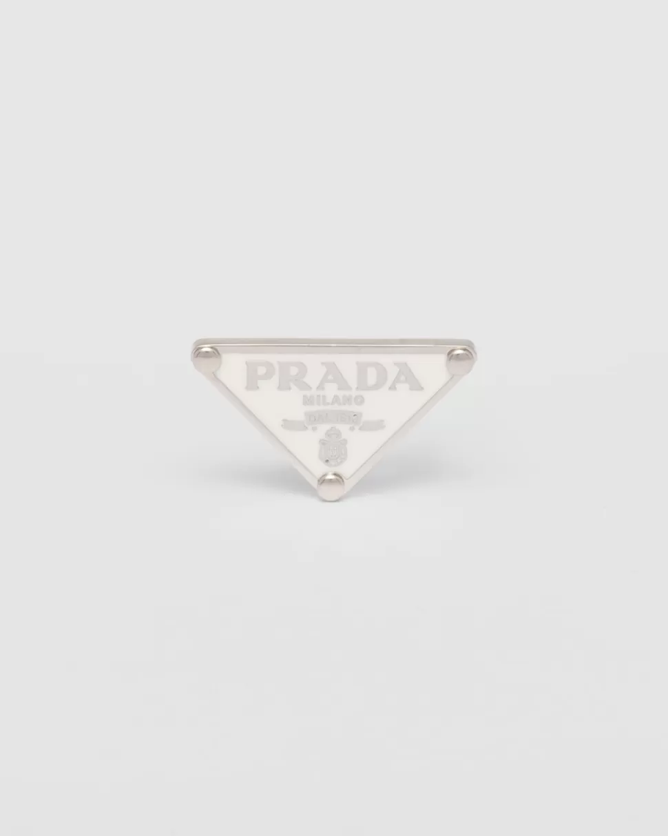 Store Prada Symbole Linker Einzel-ohrring Schwarz