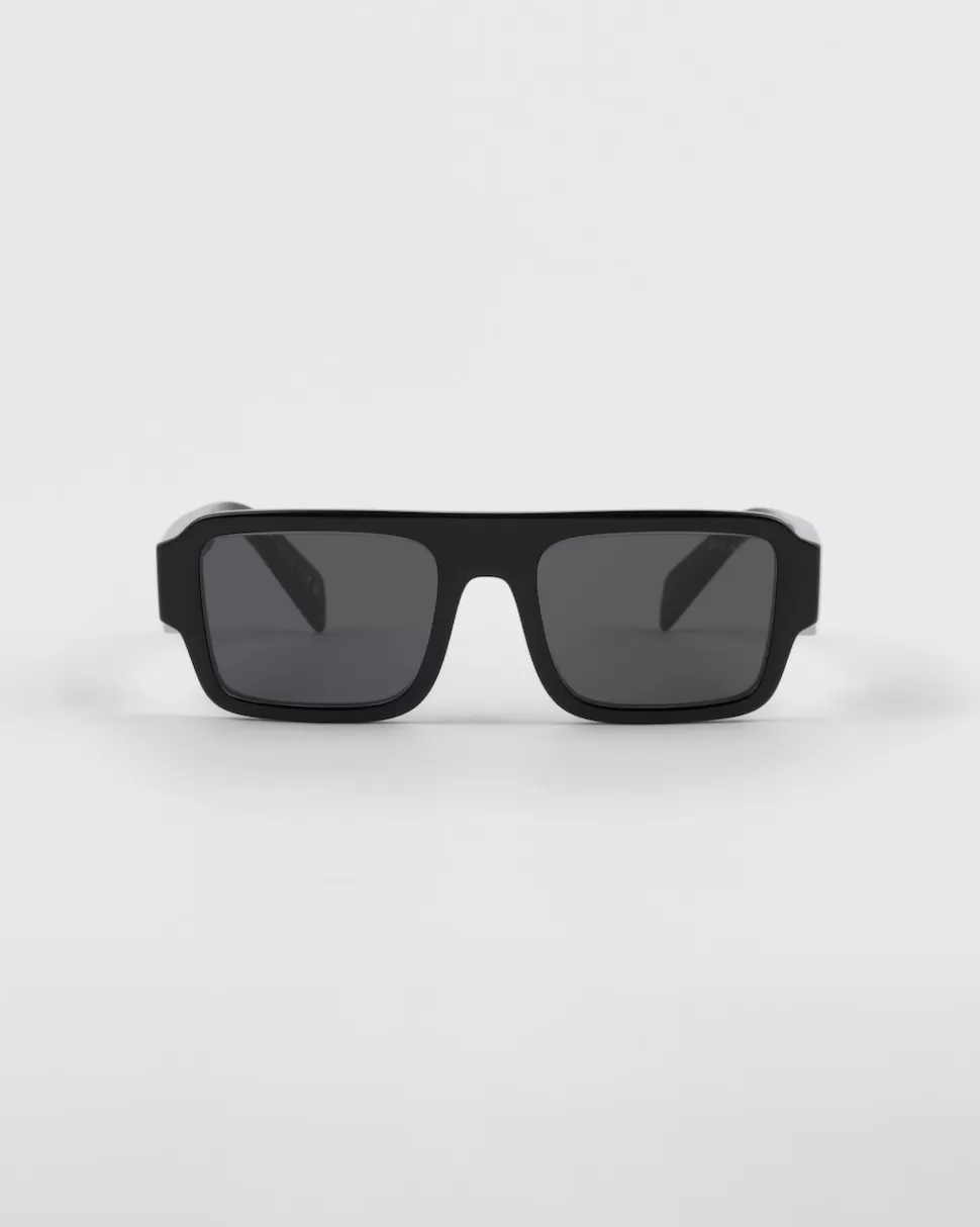 Discount Prada Symbole Sonnenbrille SchiefergraueGläser