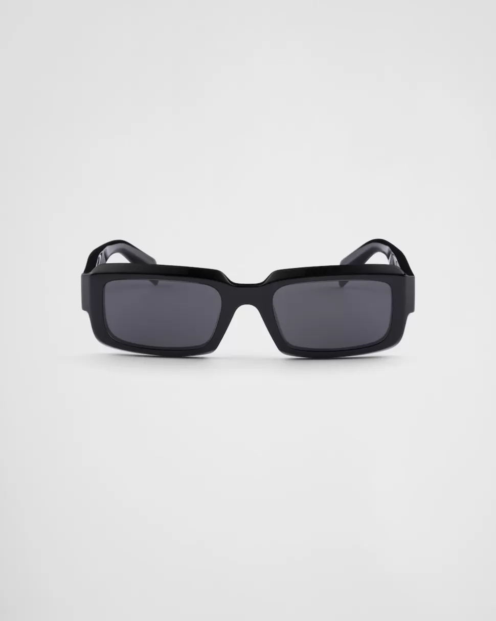 Online Prada Symbole Sonnenbrille SchiefergraueGläser