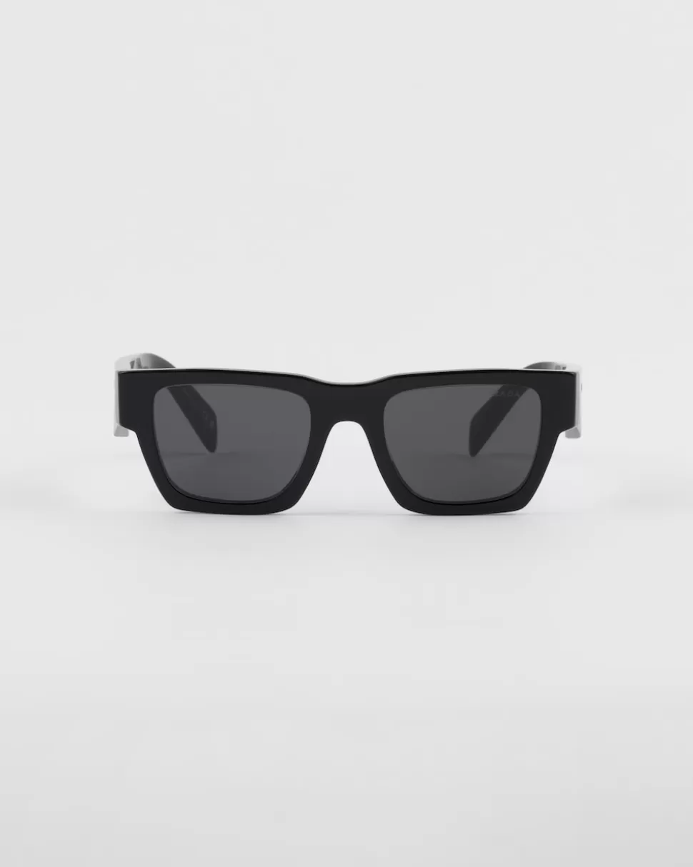 Best Sale Prada Symbole Sonnenbrille SchiefergraueGläser