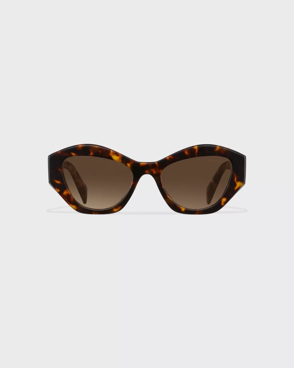 Discount Prada Symbole Sonnenbrille GläserMitFarbverlaufInSienna