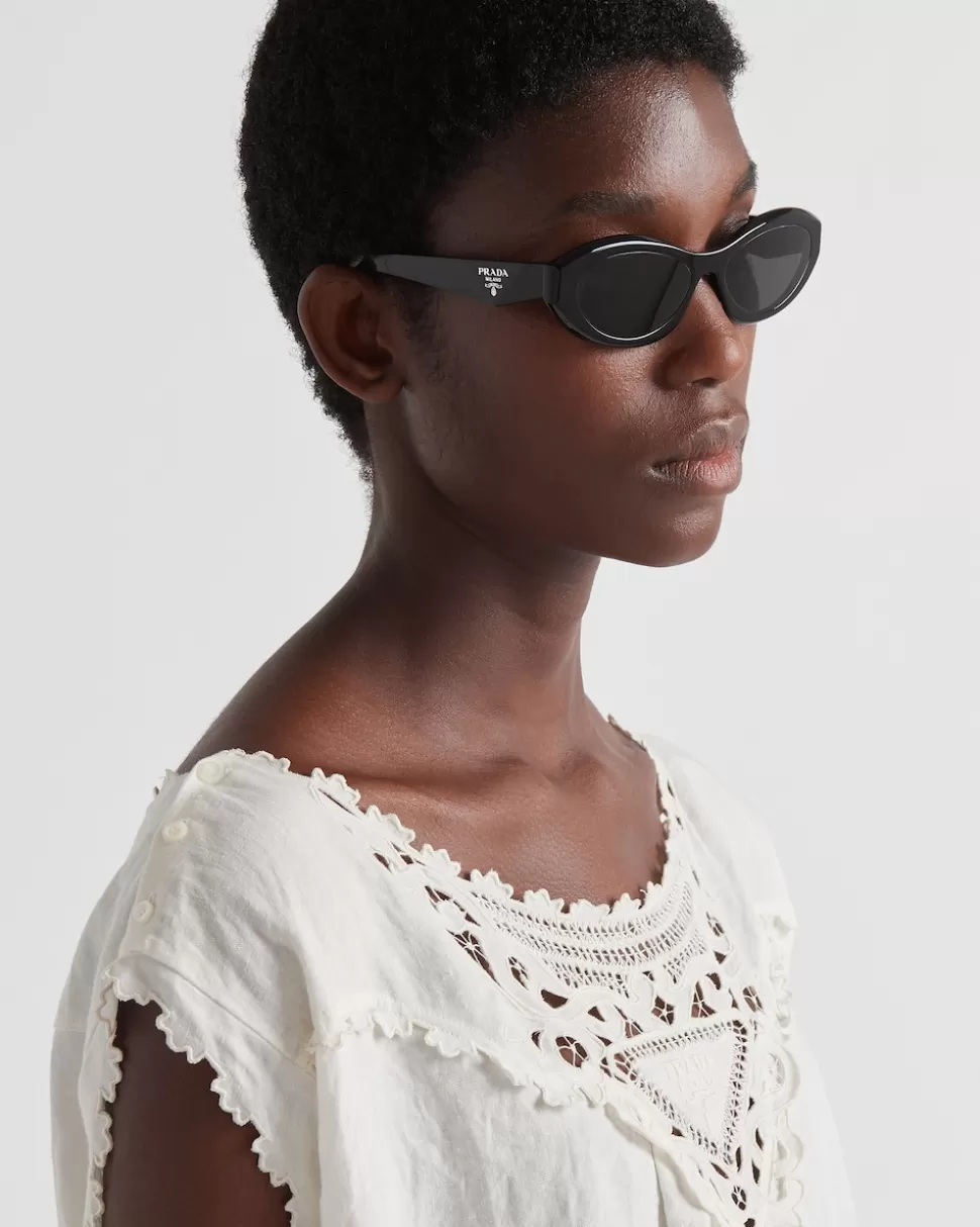 Store Prada Symbole Sonnenbrille SchiefergraueGläser