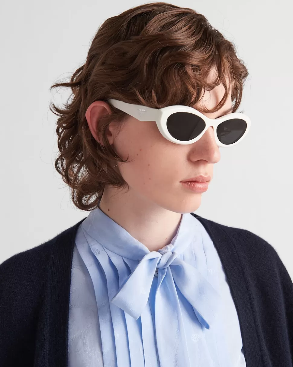 Flash Sale Prada Symbole Sonnenbrille SchiefergraueGläser