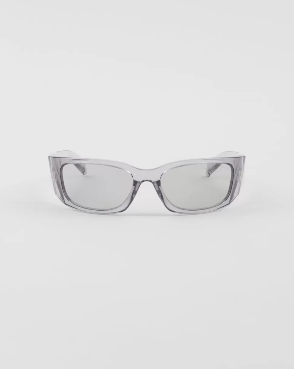 Clearance Prada Symbole Sonnenbrille HellgraueGläser