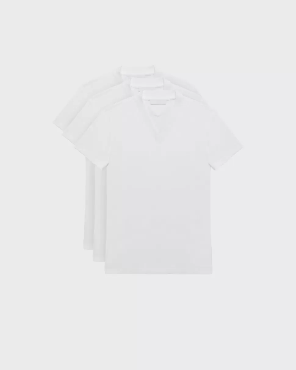 Sale Prada T-shirt Aus Weißem Jersey Schwarz