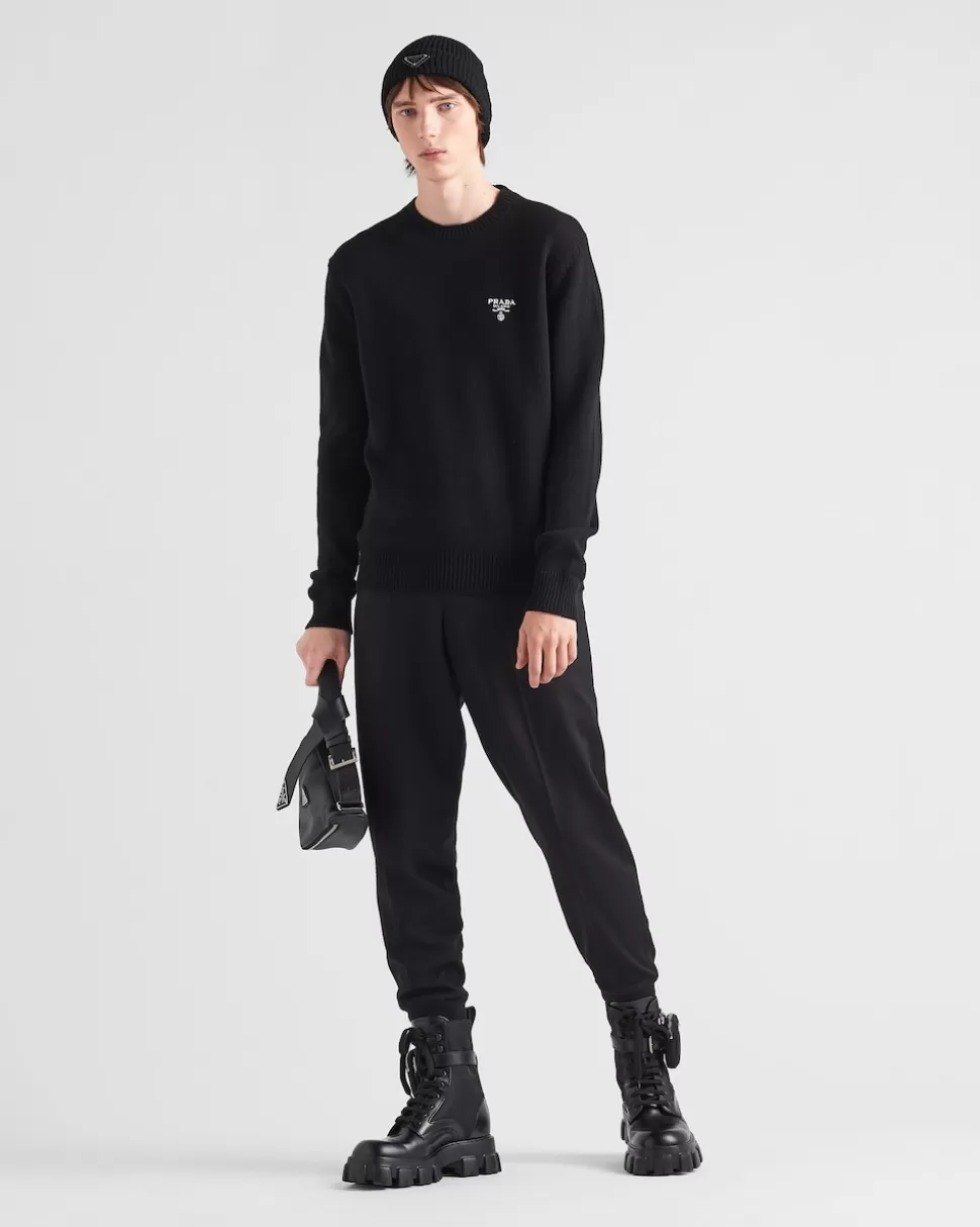 Clearance Prada Pullover Aus Kaschmir Schwarz