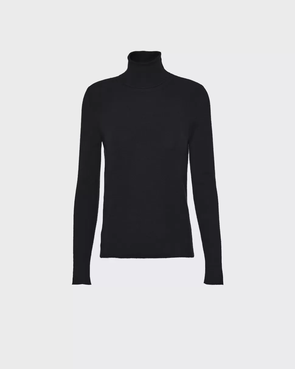 Cheap Prada Pullover Aus Kaschmir Und Seide Schwarz