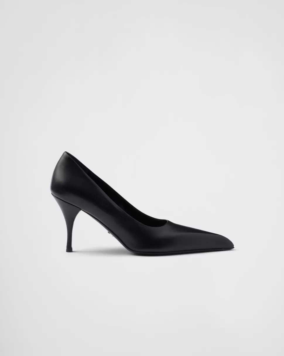 Sale Prada Pumps Aus Leder Schwarz