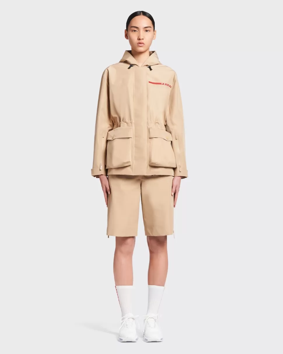 Outlet Prada Regenjacke Aus Funktionsgewebe Kordel