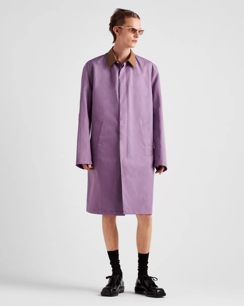 Best Sale Prada Regenmantel Aus Baumwolle