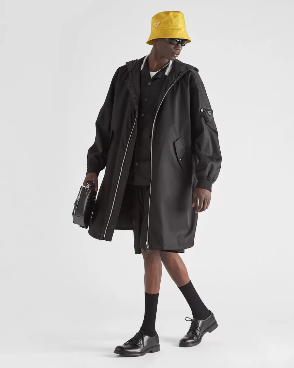Online Prada Regenmantel Aus Re-nylon Schwarz