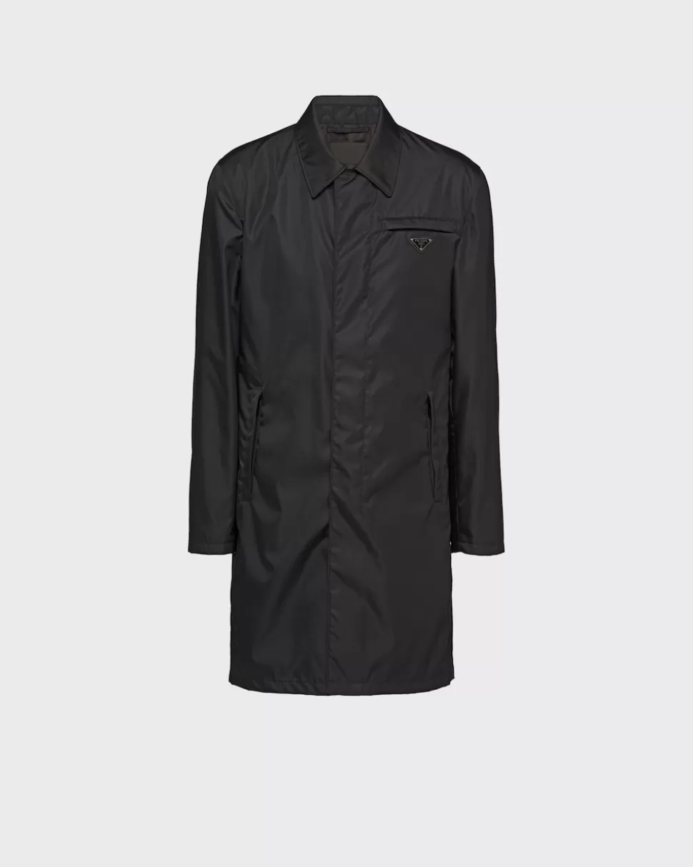 Clearance Prada Regenmantel Aus Re-nylon Schwarz