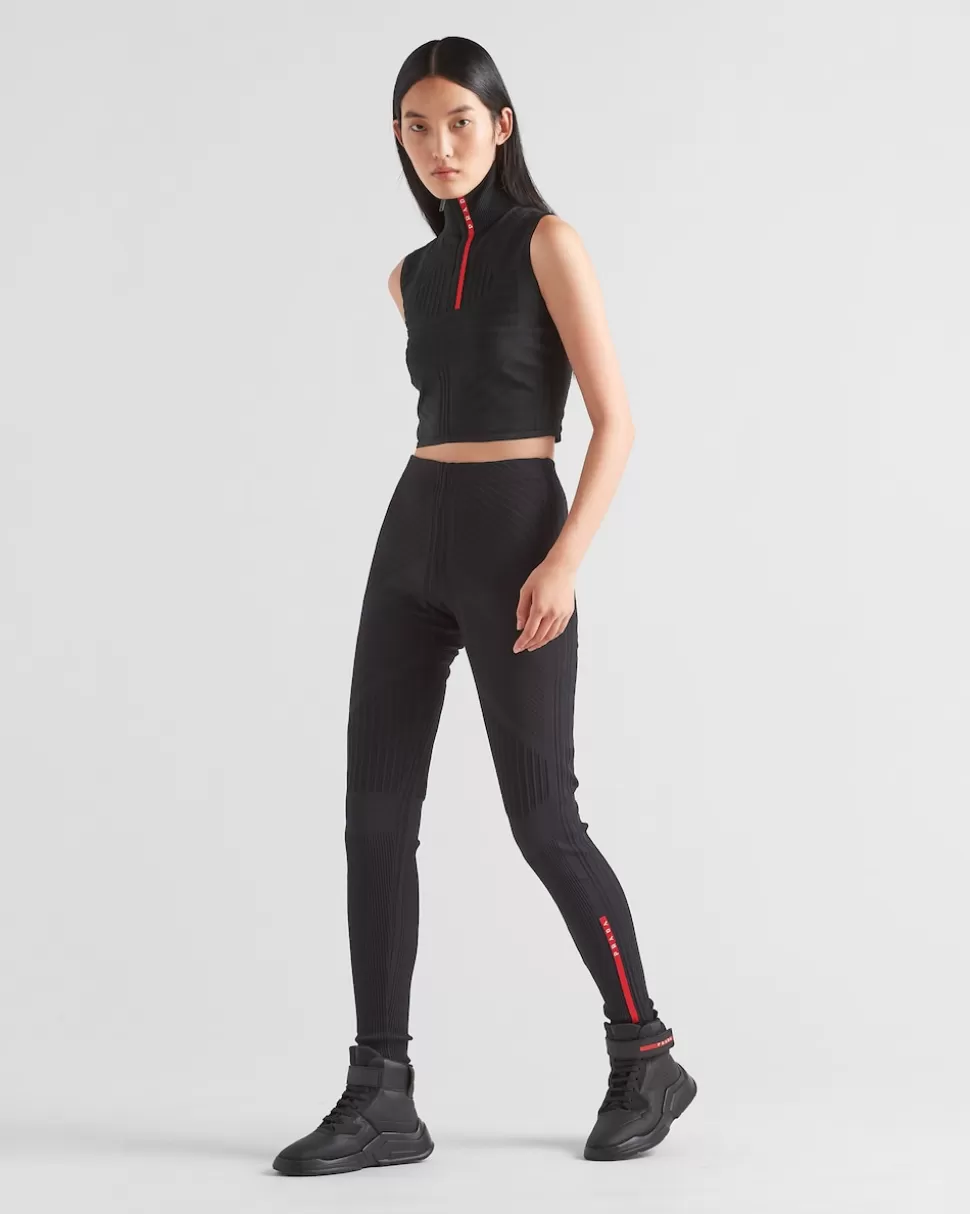 Cheap Prada ÄRmelloses Top Aus Tech Rec Re-nylon-piqué Schwarz